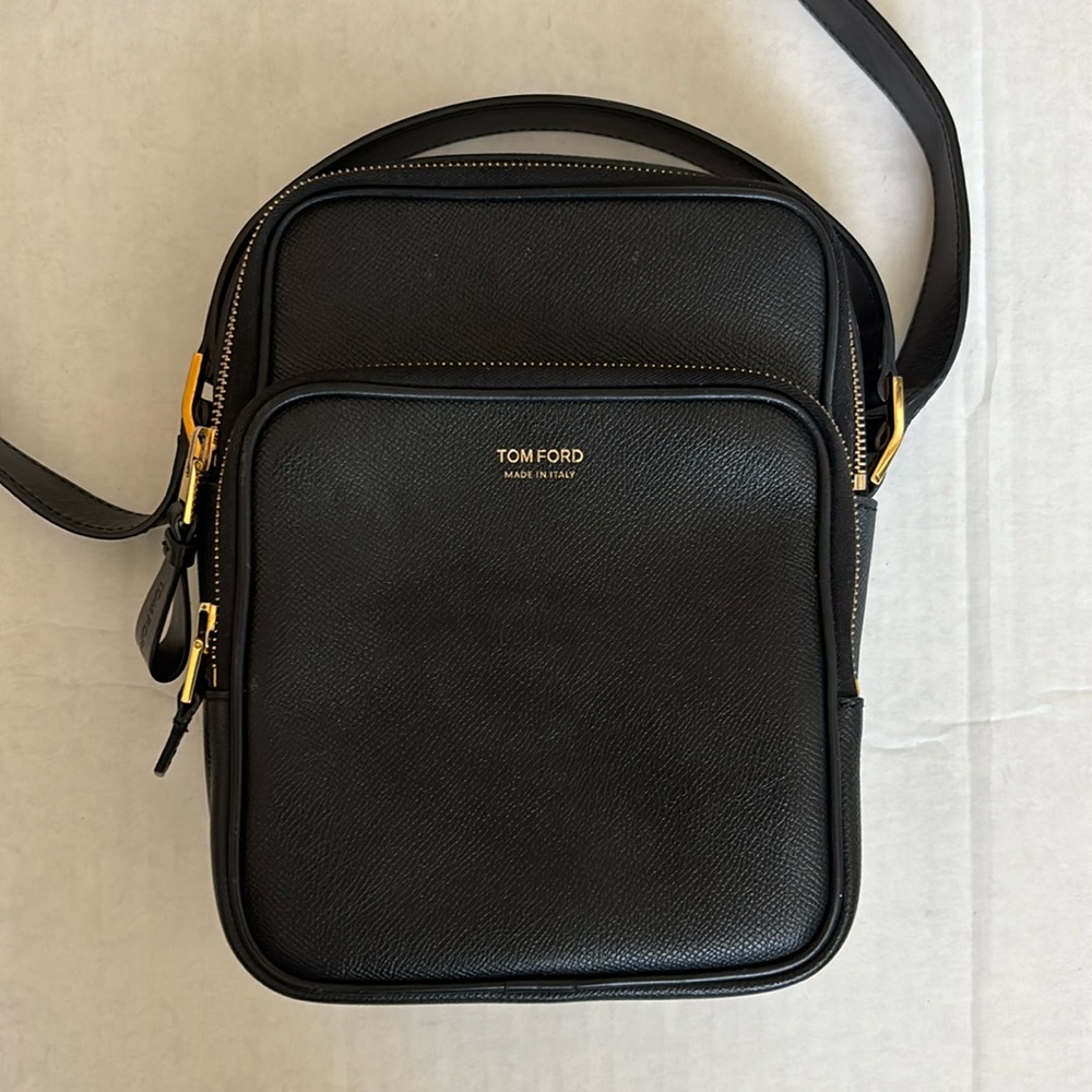 Tom Ford Black Messenger Bag